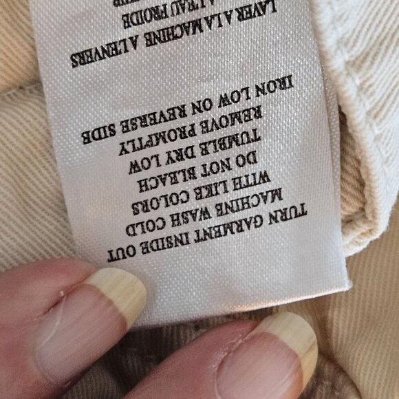 Blanknyc Beige Cargo Pants Size 27 100% Cotton Tapered Leg - Picture 6 of 10